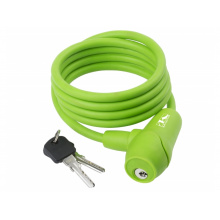 zámek  M-Wave 8x1500mm silikonový zelený