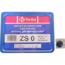 záplaty Ferdus ZS 0 16mm 100ks/1.43/ks
