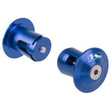 zátky řidítek M-Wave Al modré