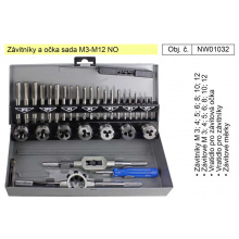Závitníky a očka sada M3-M12 NO - NW01032, sada závitníků