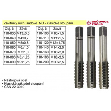 Závitníky ruční sadové M20x2,5 NO klasický závit