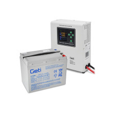 Zdroj záložní GETI GEP501LF sinus 500W nástěnný + baterie 55Ah